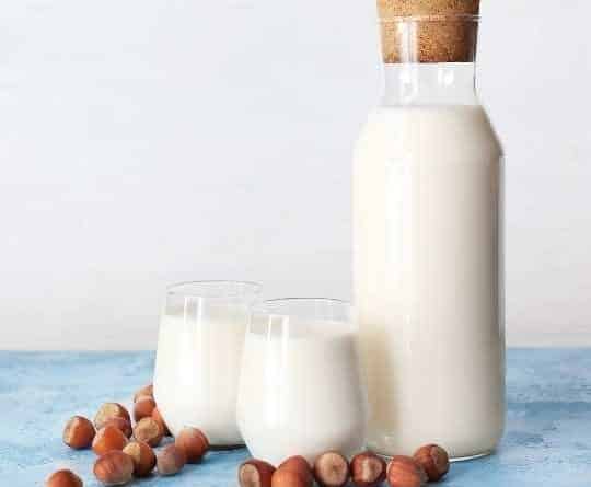 leche de avellana casera